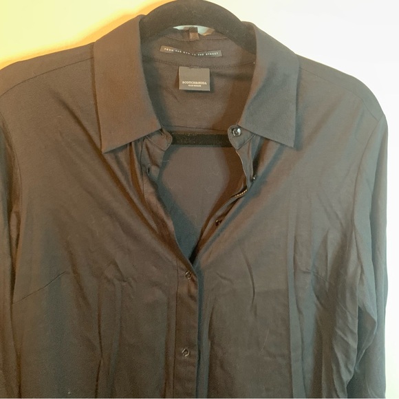 Scotch & Soda Black Button Up Shirt S - Picture 7 of 8